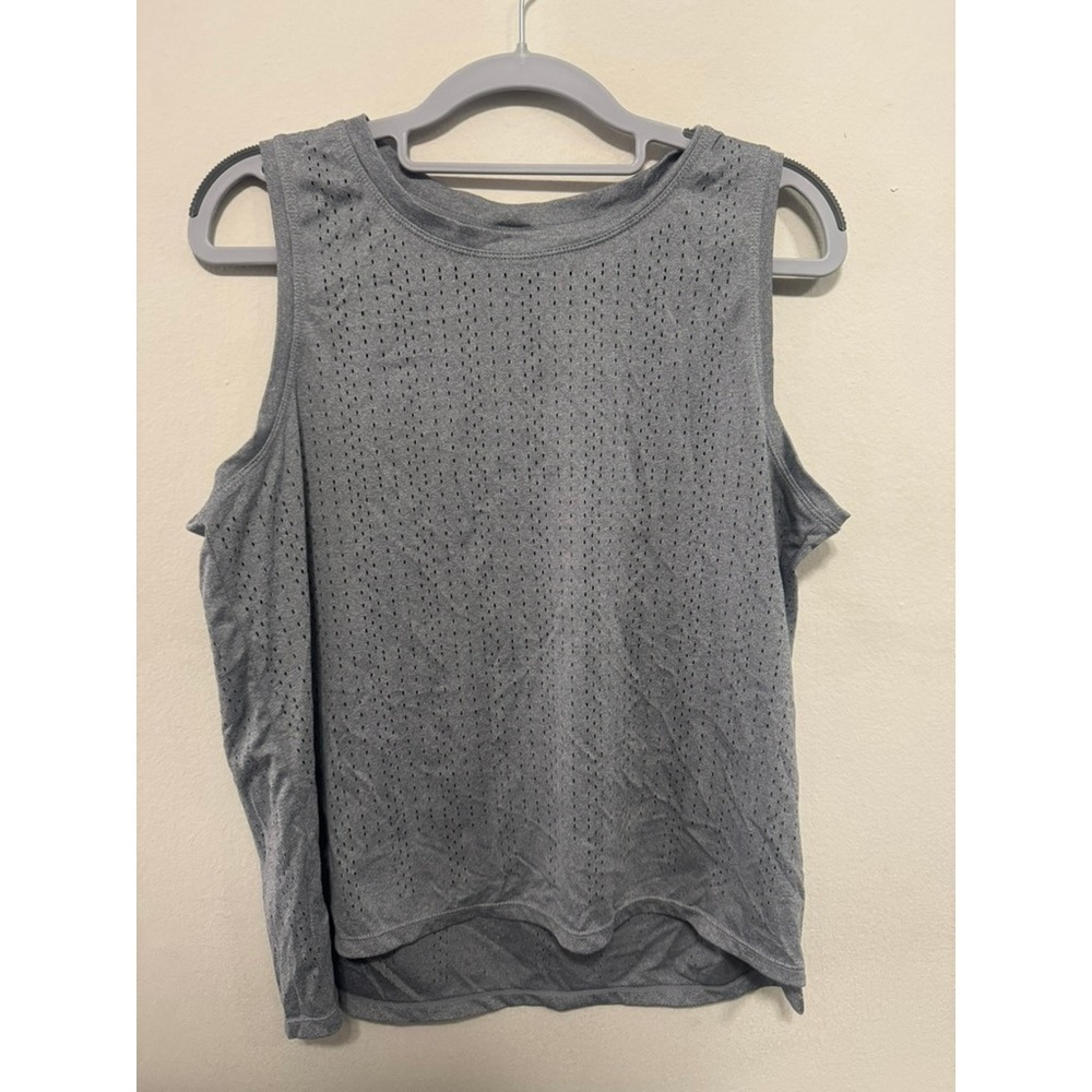 Member's Mark‎ Everyday Perforated Tank Top Large Gray Heather Athletic
